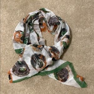 Burberry scarf Henry Moore Pallas heads cotton